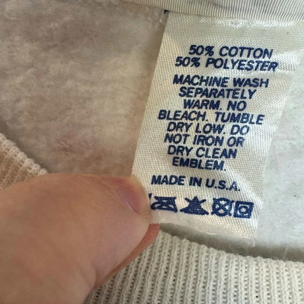 Vintage Ken Done Sweatshirt Mens One Size white Super Grandpa - Picture 4 of 7